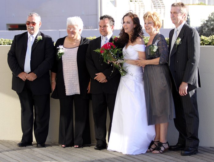 with the parents